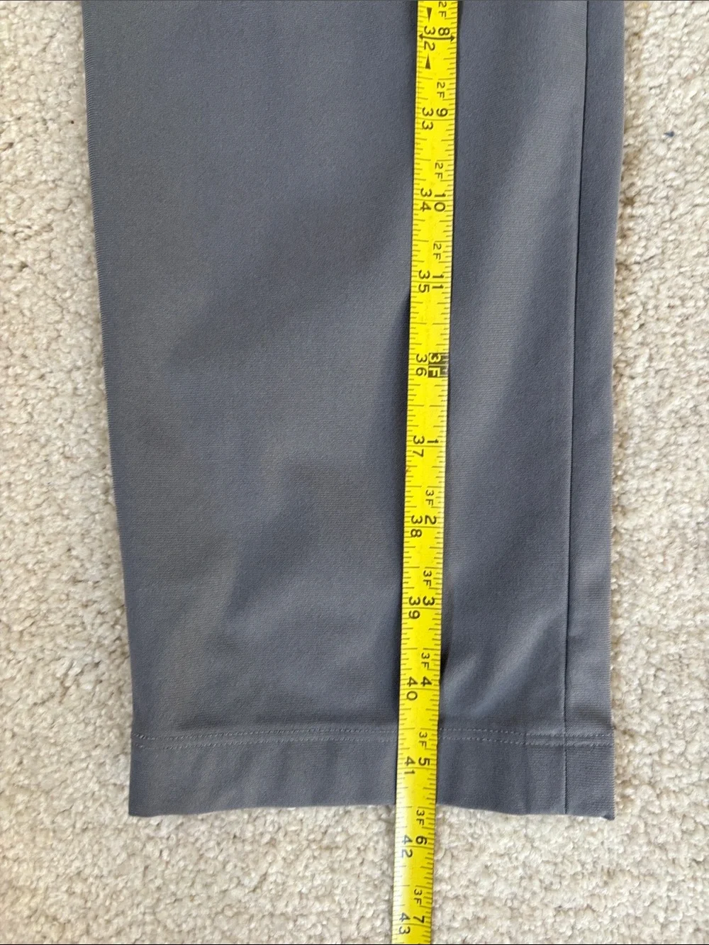 Lululemon ABC Warpstream Slim Fit Pants Golf Chino LM5AQZS Gray Mens Size 30